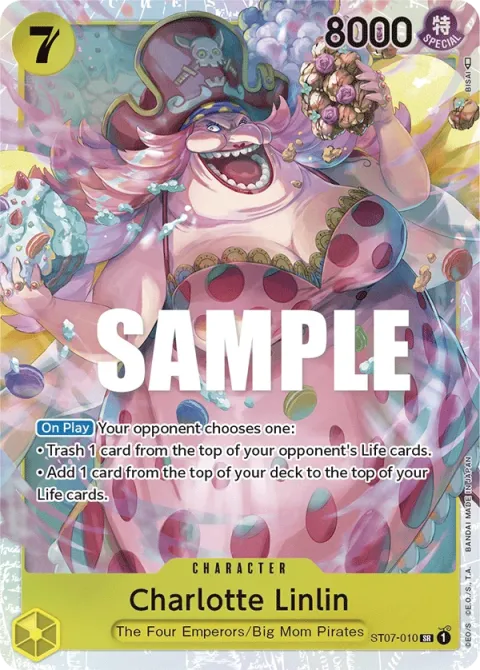 Carte One Piece Charlotte Linlin ST07-010, extension Deck Big Mom Pirates (sortie anglaise)