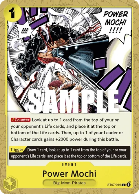 Carte One Piece Power Mochi ST07-016, extension Deck Big Mom Pirates (sortie anglaise)