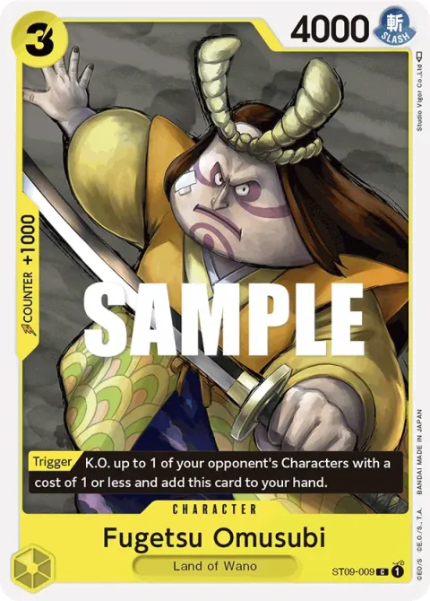 Carte One Piece Fugetsu Omusubi ST09-009, extension Deck Yamato (sortie anglaise)