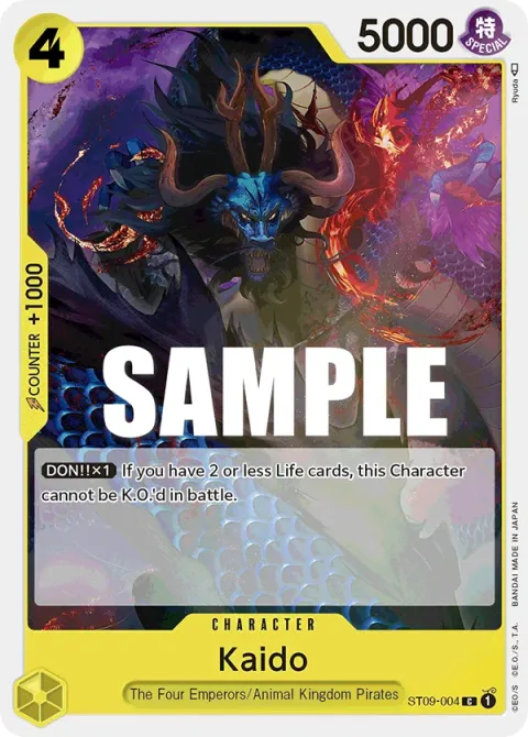 Carte One Piece Kaido ST09-004, extension Deck Yamato (sortie anglaise)