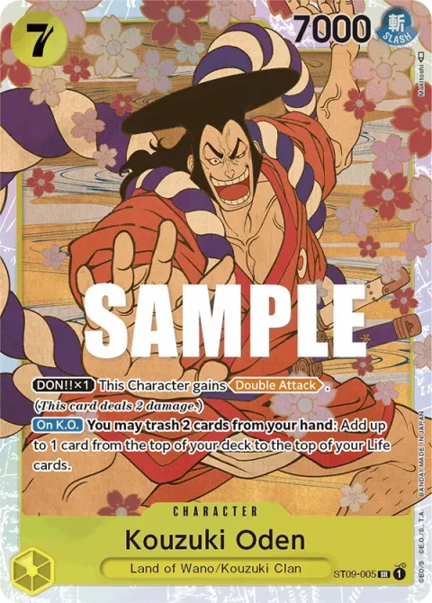 Carte One Piece Kouzuki Oden ST09-005, extension Deck Yamato (sortie anglaise)