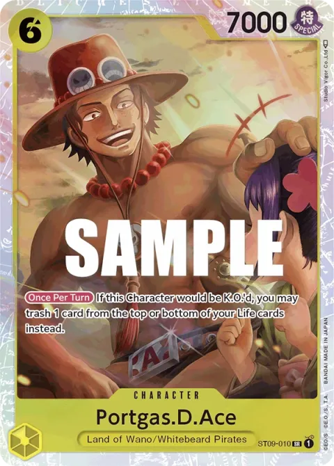 Carte One Piece Portgas.D.Ace ST09-010, extension Deck Yamato (sortie anglaise)