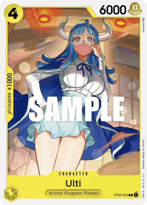 Carte One Piece Ulti ST09-003, extension Deck Yamato (sortie anglaise)