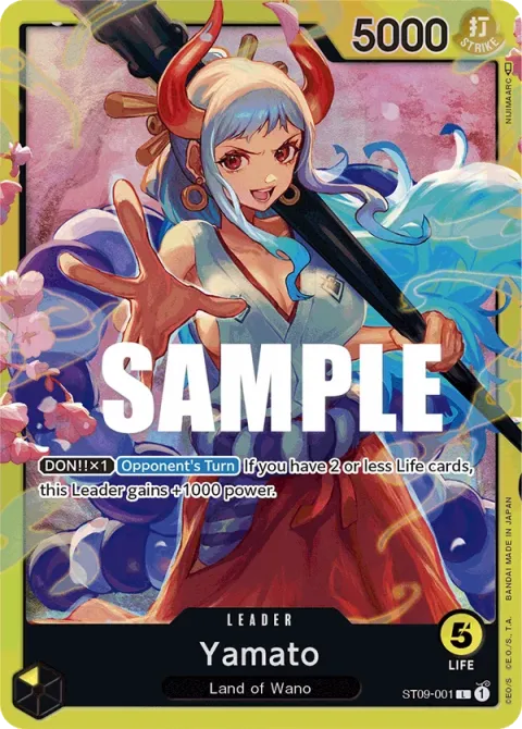 Carte One Piece Yamato ST09-001, extension Deck Yamato (sortie anglaise)
