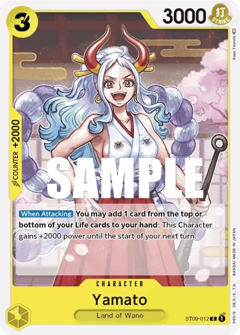 Carte One Piece Yamato ST09-012, extension Deck Yamato (sortie anglaise)