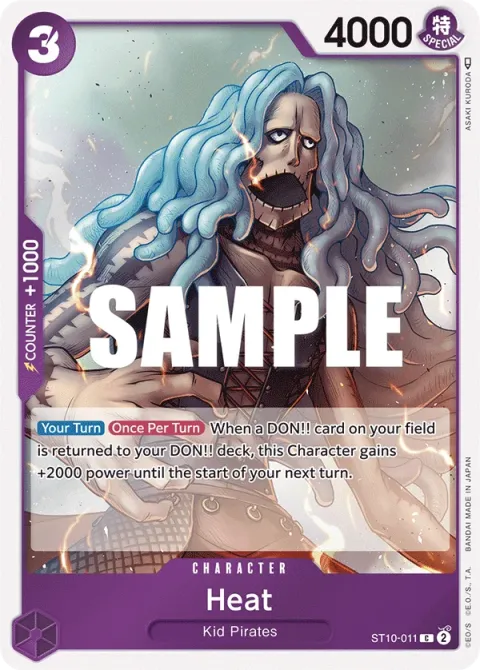 Carte One Piece Heat ST10-011, extension Deck The Three Captains (sortie anglaise)