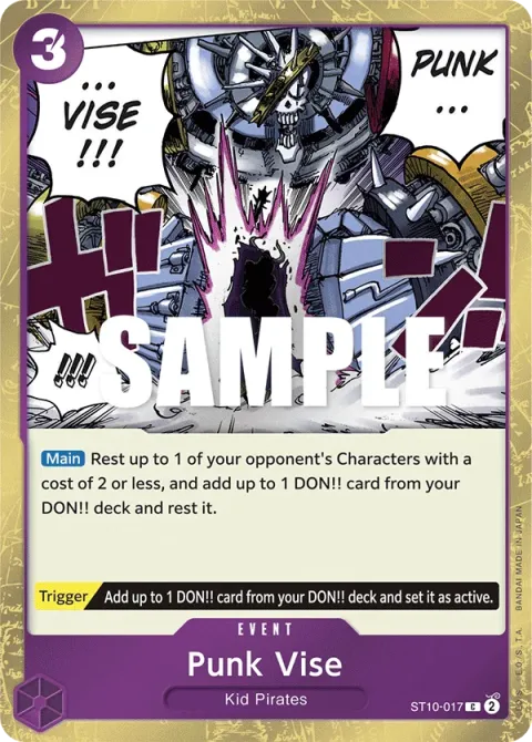 Carte One Piece Punk Vise ST10-017, extension Deck The Three Captains (sortie anglaise)