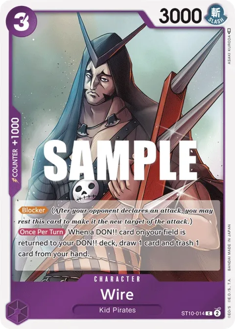 Carte One Piece Wire ST10-014, extension Deck The Three Captains (sortie anglaise)