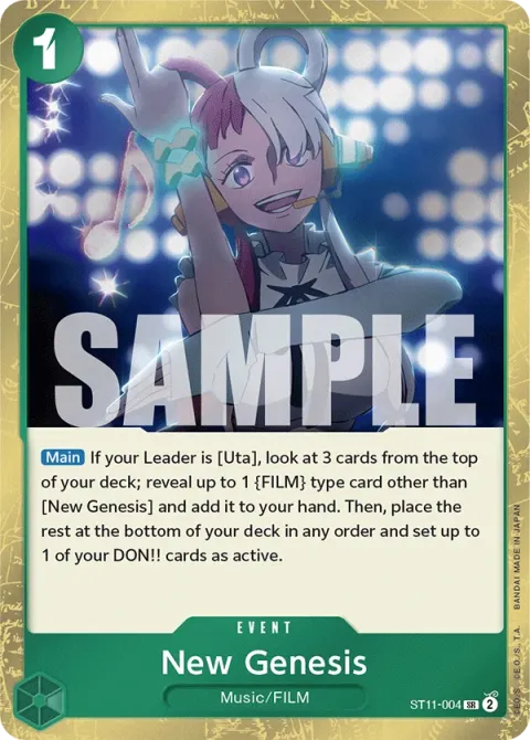 Carte One Piece New Genesis ST11-004, extension Deck Uta (sortie anglaise)