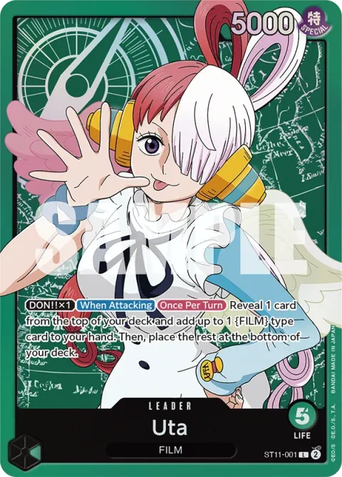Carte One Piece Uta ST11-001, extension Deck Uta (sortie anglaise)