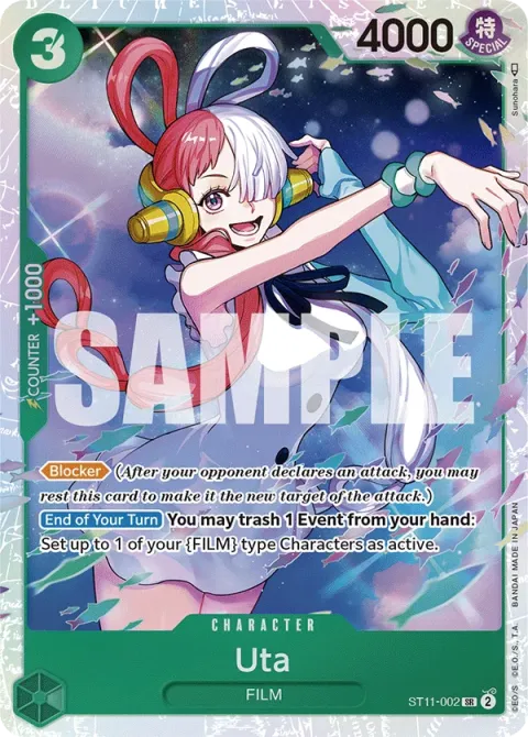 Carte One Piece Uta ST11-002, extension Deck Uta (sortie anglaise)