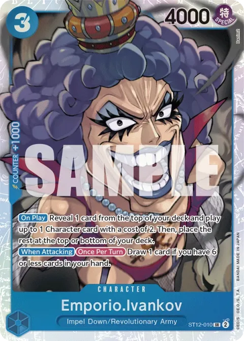 Carte One Piece Emporio.Ivankov ST12-010, extension Deck Zoro and Sanji (sortie anglaise)