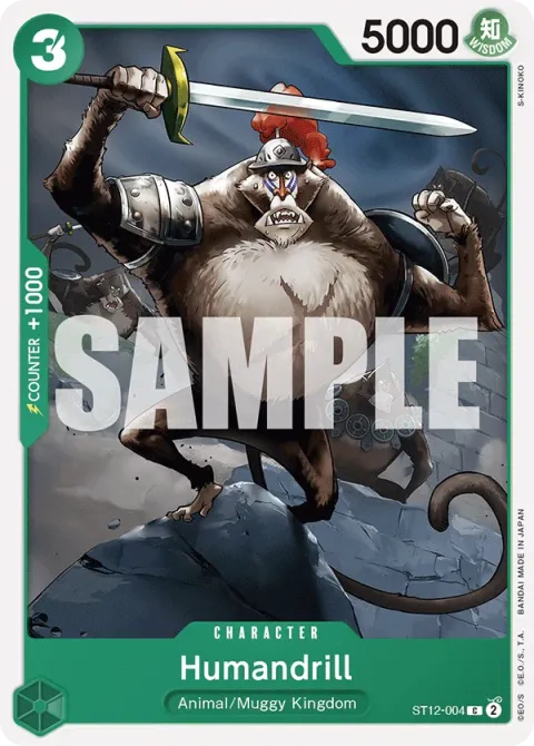Carte One Piece Humandrill ST12-004, extension Deck Zoro and Sanji (sortie anglaise)