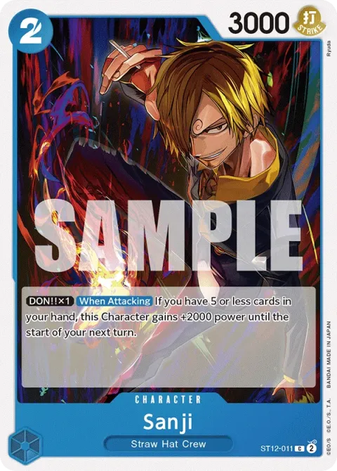 Carte One Piece Sanji ST12-011, extension Deck Zoro and Sanji (sortie anglaise)