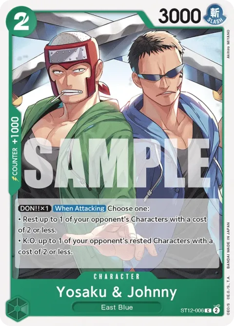 Carte One Piece Yosaku & Johnny ST12-006, extension Deck Zoro and Sanji (sortie anglaise)