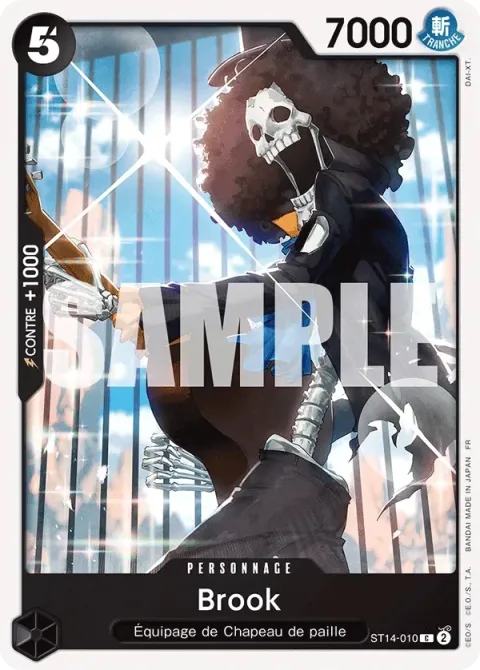 Carte One Piece Brook ST14-010, extension Deck 3D2Y (sortie anglaise)