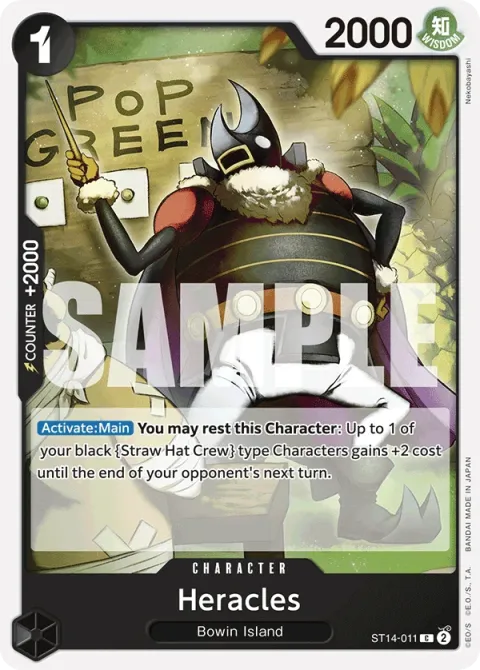 Carte One Piece Heracles ST14-011, extension Deck 3D2Y (sortie anglaise)