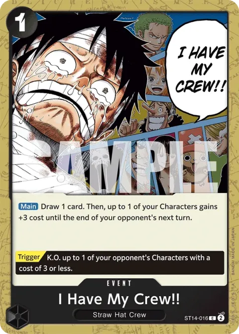 Carte One Piece I Have My Crew!! ST14-016, extension Deck 3D2Y (sortie anglaise)