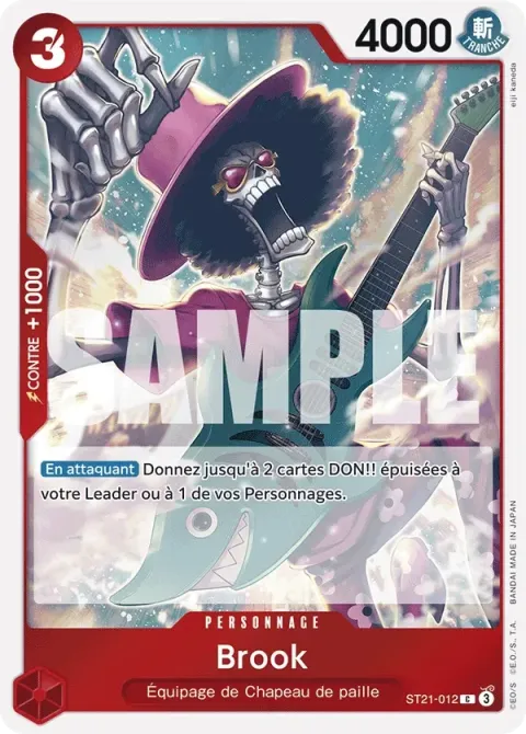 Carte One Piece Brook ST21-012, extension Deck Gear 5TH