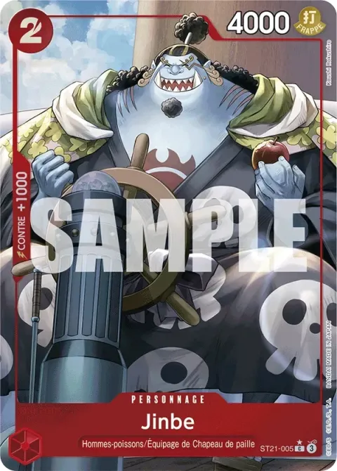 Carte One Piece Jinbe ST21-005 · parallèle, extension Deck Gear 5TH