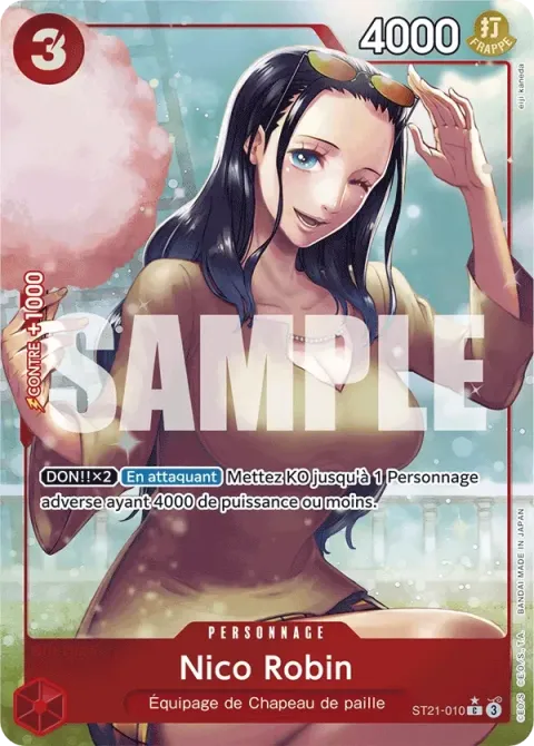 Carte One Piece Nico Robin ST21-010 · parallèle, extension Deck Gear 5TH