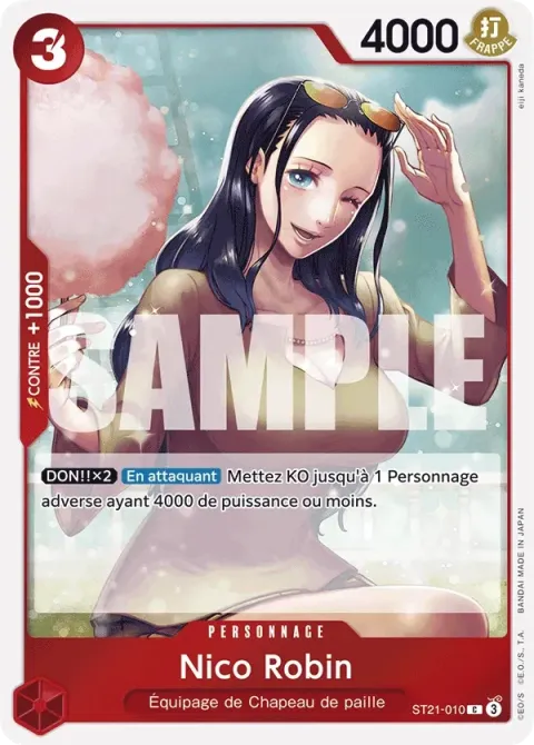 Carte One Piece Nico Robin ST21-010, extension Deck Gear 5TH