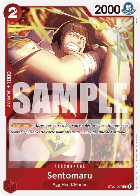 Carte One Piece Sentomaru ST21-007, extension Deck Gear 5TH