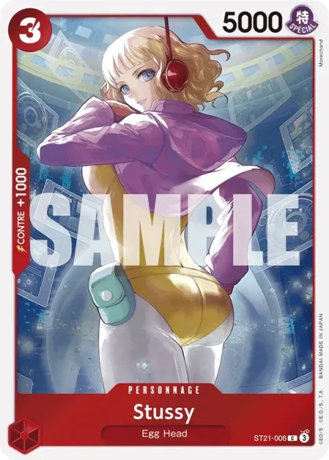Carte One Piece Stussy ST21-006, extension Deck Gear 5TH
