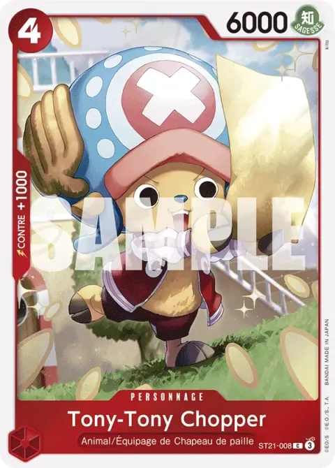 Carte One Piece Tony-Tony Chopper ST21-008, extension Deck Gear 5TH