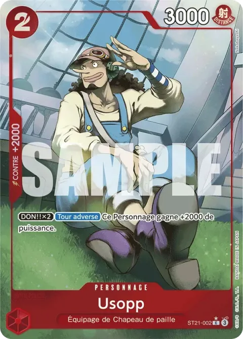 Carte One Piece Usopp ST21-002 · parallèle, extension Deck Gear 5TH