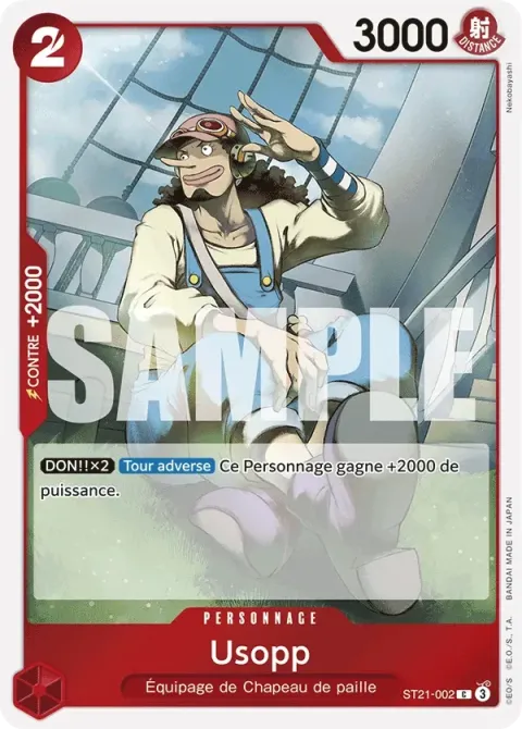 Carte One Piece Usopp ST21-002, extension Deck Gear 5TH
