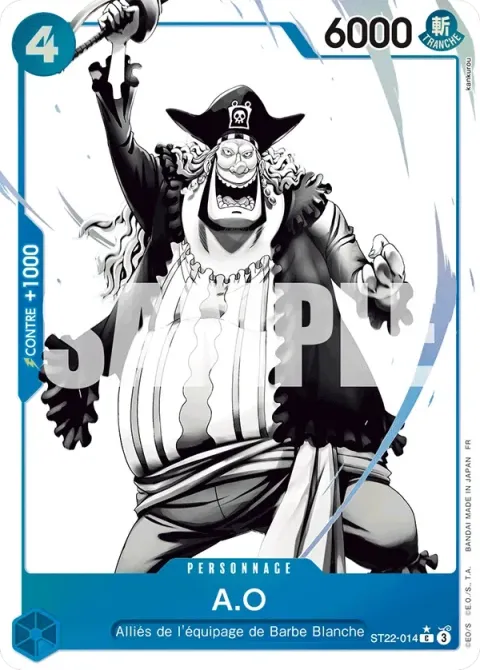Carte One Piece A.O ST22-014 · parallèle, extension Deck Ace et Newgate