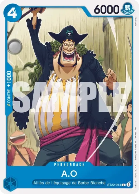 Carte One Piece A.O ST22-014, extension Deck Ace et Newgate
