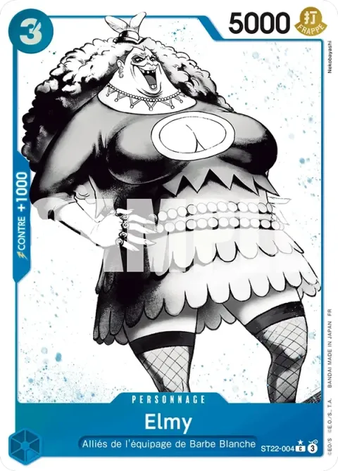 Carte One Piece Elmy ST22-004 · parallèle, extension Deck Ace et Newgate