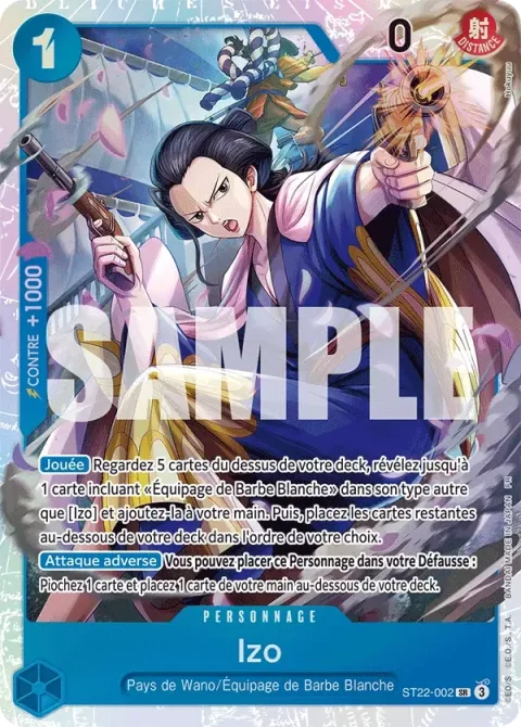 Carte One Piece Izo ST22-002, extension Deck Ace et Newgate