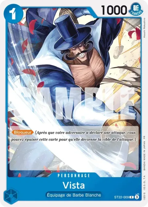 Carte One Piece Vista ST22-009, extension Deck Ace et Newgate