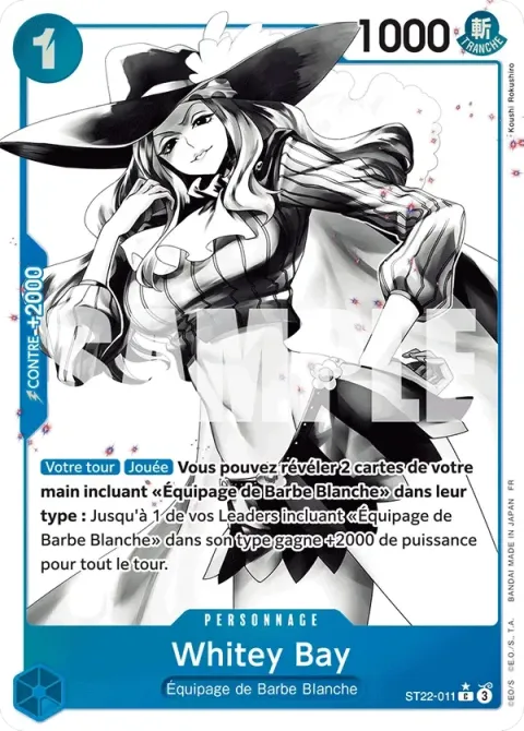 Carte One Piece Whitey Bay ST22-011 · parallèle, extension Deck Ace et Newgate