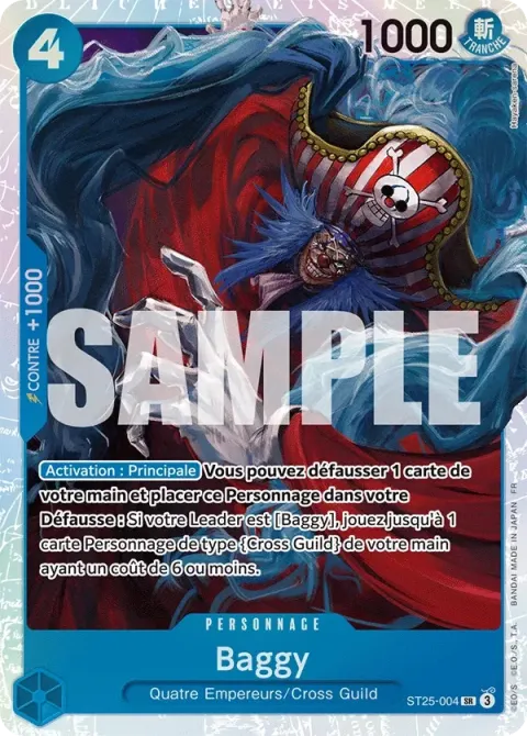 Carte One Piece Baggy ST25-004, extension Deck bleu Baggy