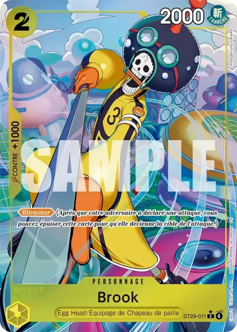 Carte One Piece Brook ST29-011 · parallèle, extension Deck Egg Head