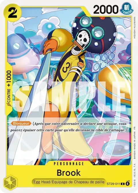 Carte One Piece Brook ST29-011, extension Deck Egg Head