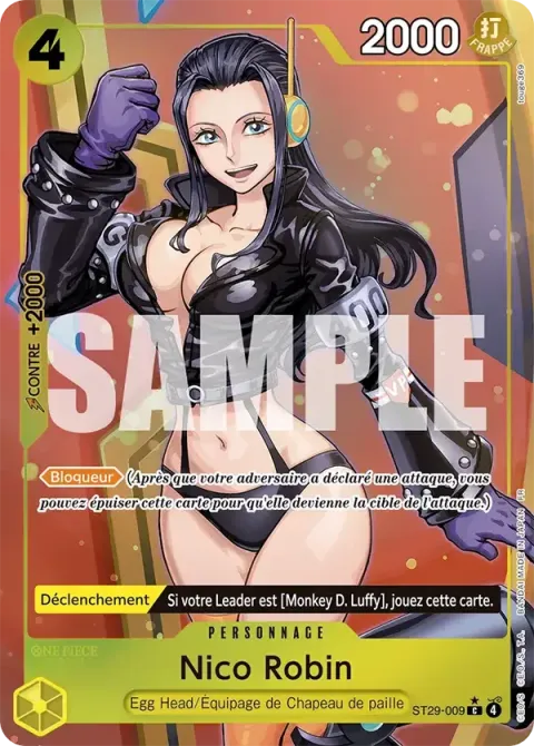 Carte One Piece Nico Robin ST29-009 · parallèle, extension Deck Egg Head