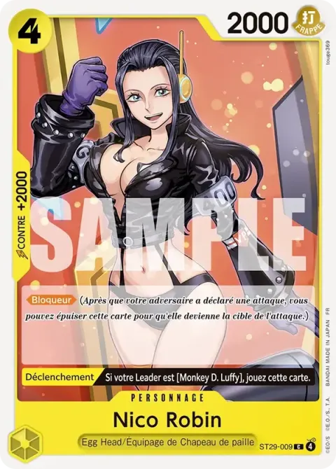 Carte One Piece Nico Robin ST29-009, extension Deck Egg Head
