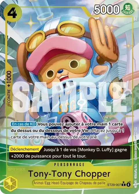 Carte One Piece Tony-Tony Chopper ST29-007 · parallèle, extension Deck Egg Head