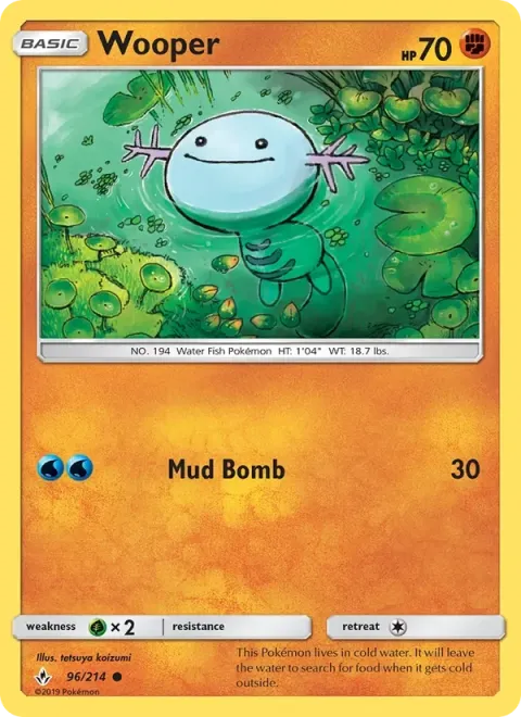 Carte Pokémon Axoloto 096/214, extension Alliance Infaillible