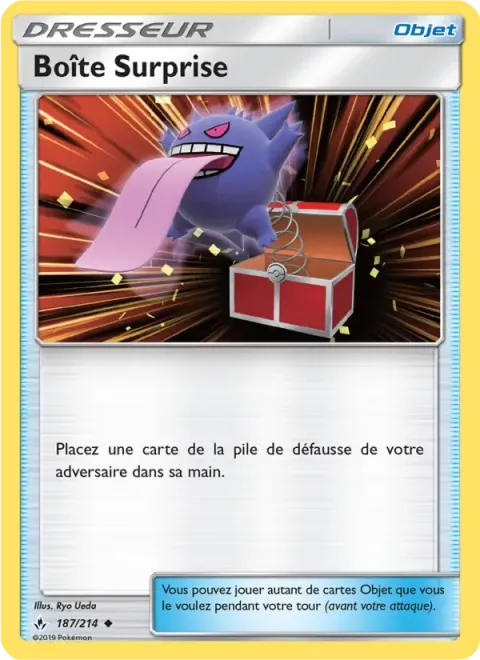 Carte Pokémon Boîte Surprise 187/214, extension Alliance Infaillible