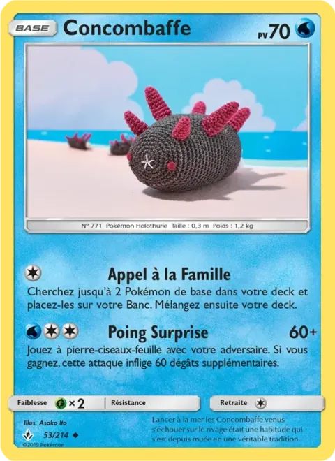Carte Pokémon Concombaffe 053/214, extension Alliance Infaillible