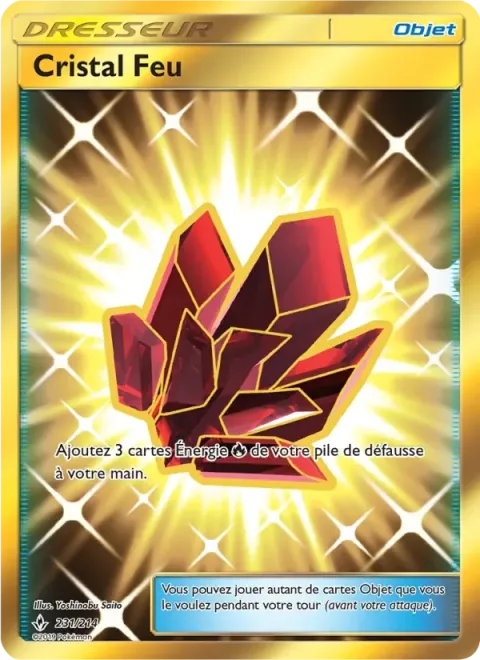 Carte Pokémon Cristal Feu 231/214, extension Alliance Infaillible