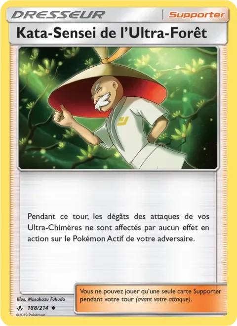 Carte Pokémon Kata-Sensei de l’Ultra-Forêt 188/214, extension Alliance Infaillible