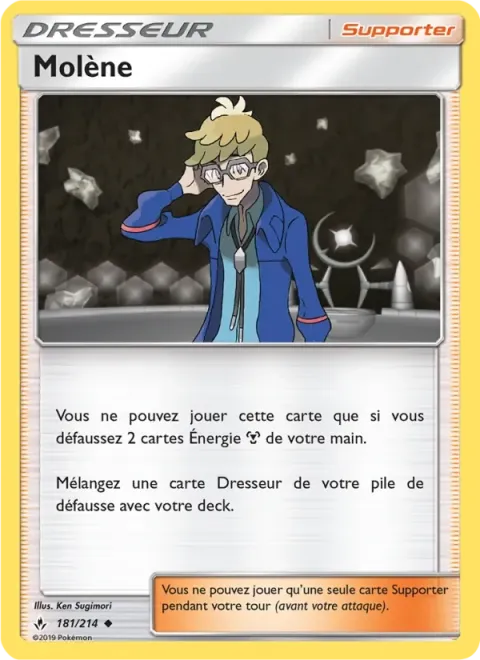 Carte Pokémon Molène 181/214, extension Alliance Infaillible