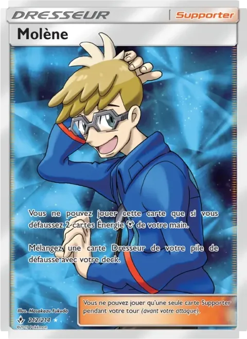 Carte Pokémon Molène 212/214, extension Alliance Infaillible